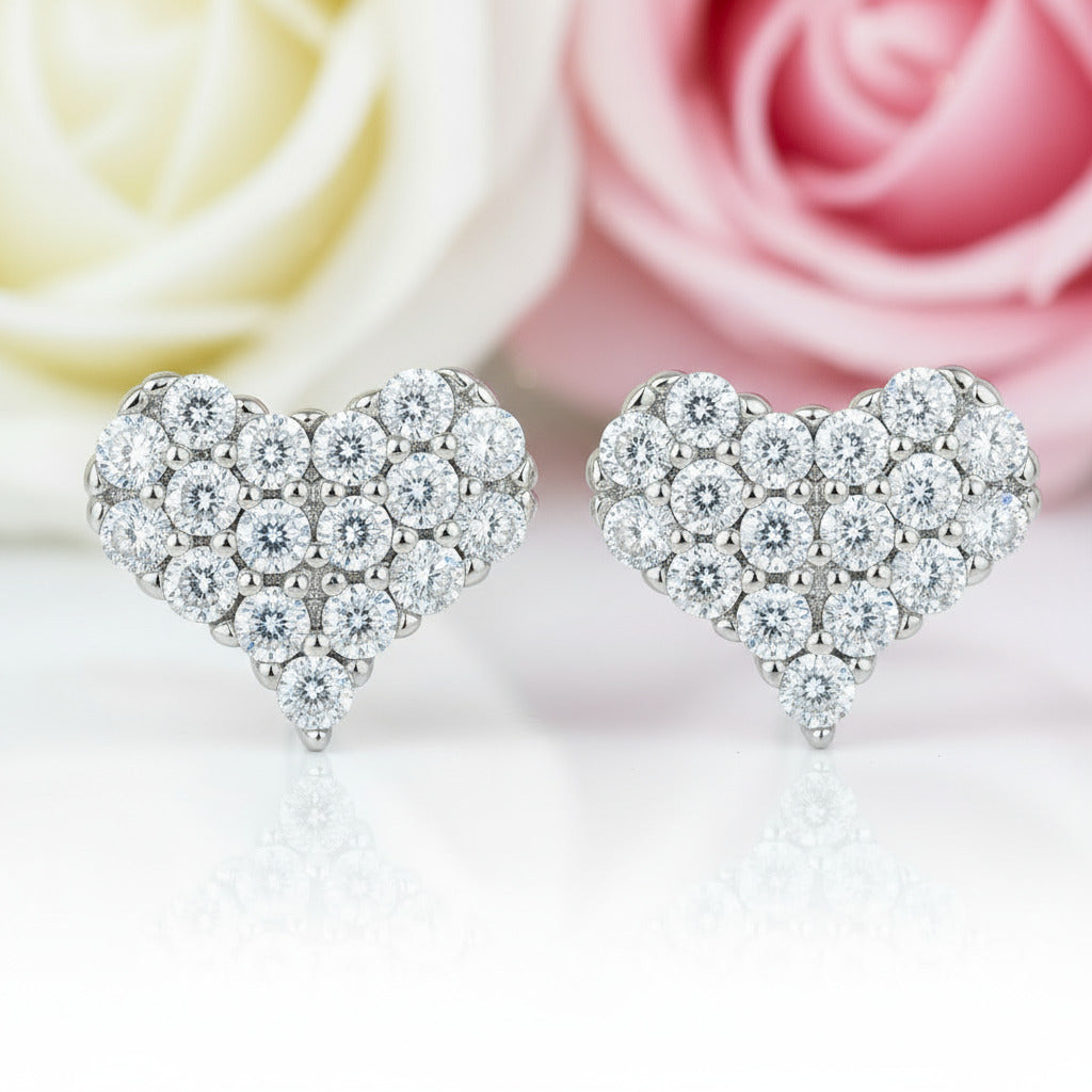 Diamond Heart Jewelry Set-Black Diamonds New York