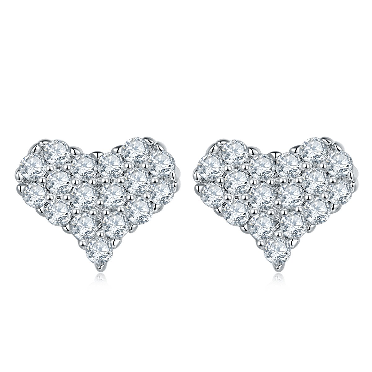 Moissanite Diamond Heart Pendant Necklace Earrings and Bracelet - Black Diamonds New York