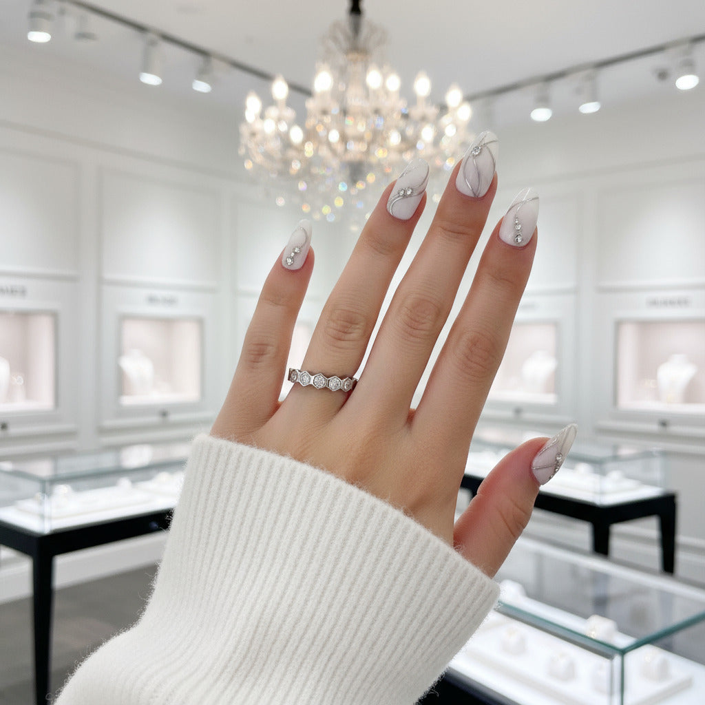 Diamond Paved Wedding Band-Black Diamonds New York