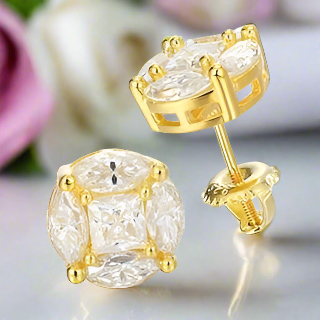 Diamond Stud Earrings-Black Diamonds New York