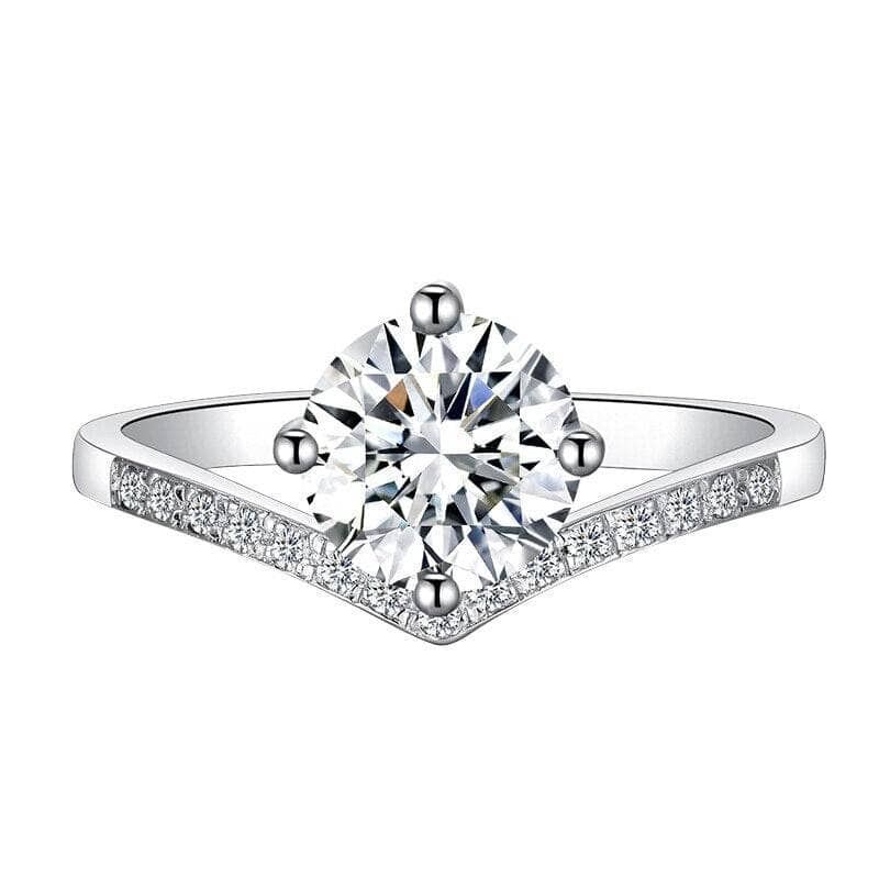 Moissanite Wishbone Wedding Curved Half Eternity Ring Set-Black Diamonds New York