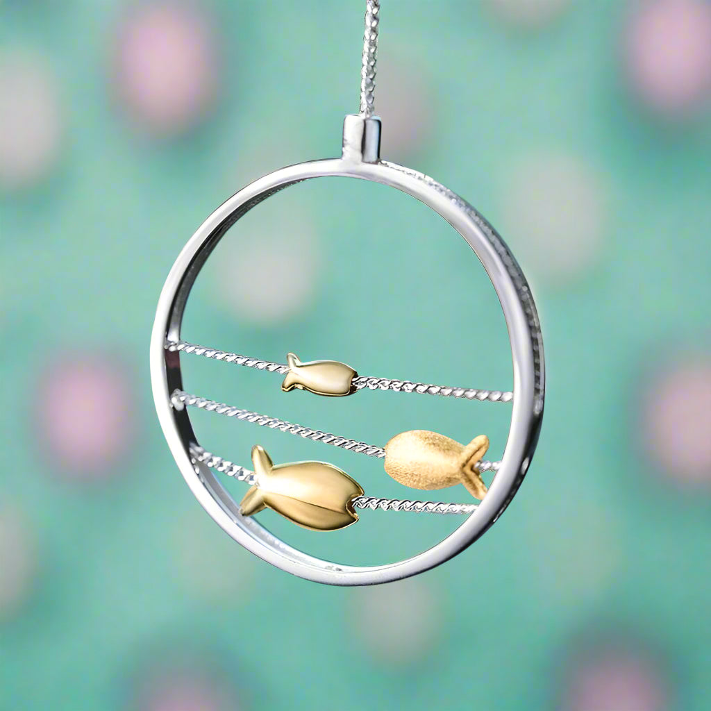 Moving Fishes Pendant-Black Diamonds New York