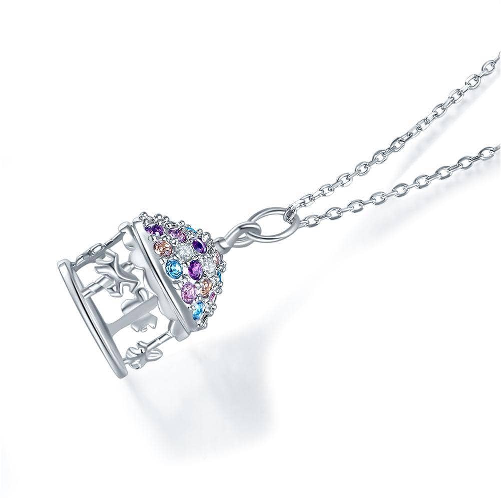 Multi-Color Merry-Go-Round Pendant Necklace - Black Diamonds New York