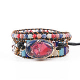 Multi Color Stones Natural Beads Crystal Bohemian Bracelet