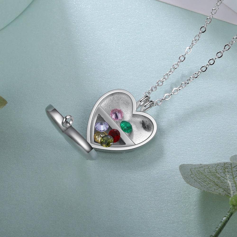 Multiple Birthstone Necklace in Silver by Talisa Jewelry