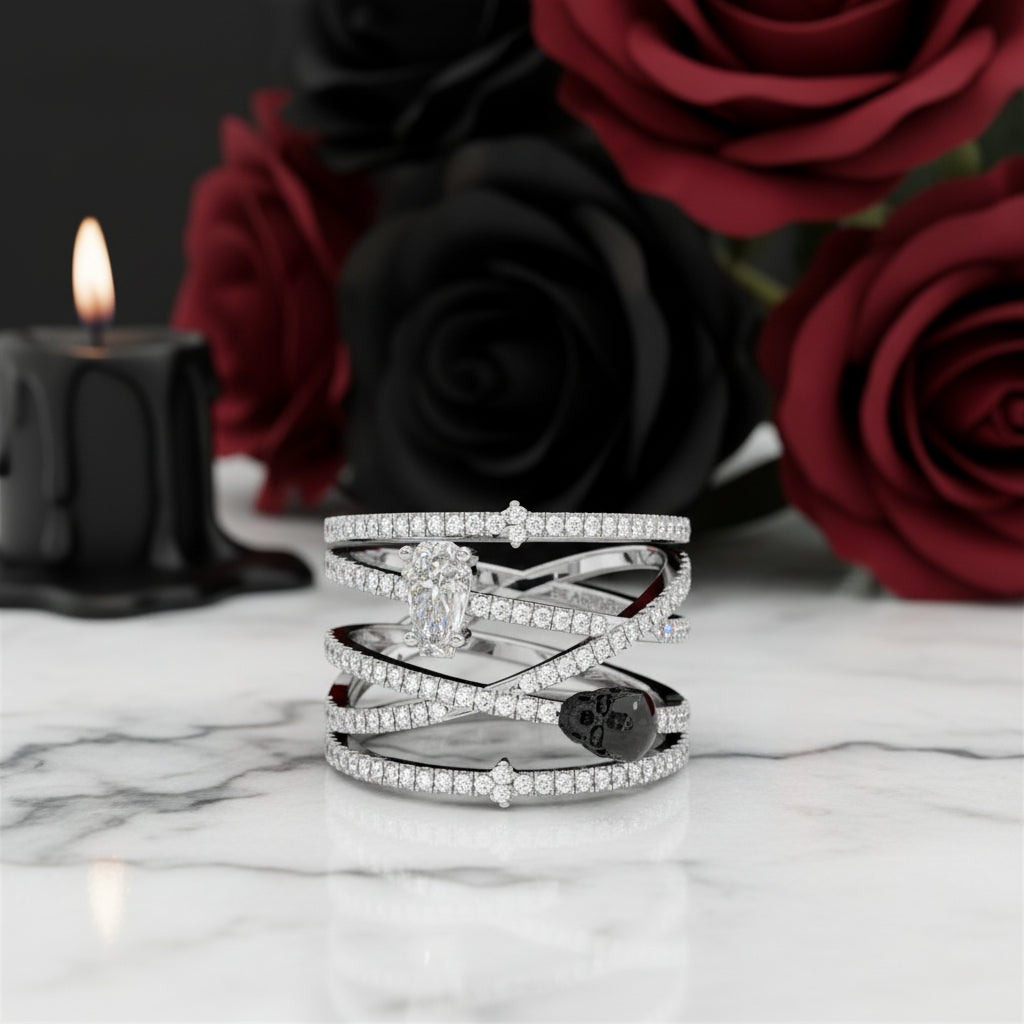 My Other Half- Limited Coffin Shape Diamond Rings-Black Diamonds New York