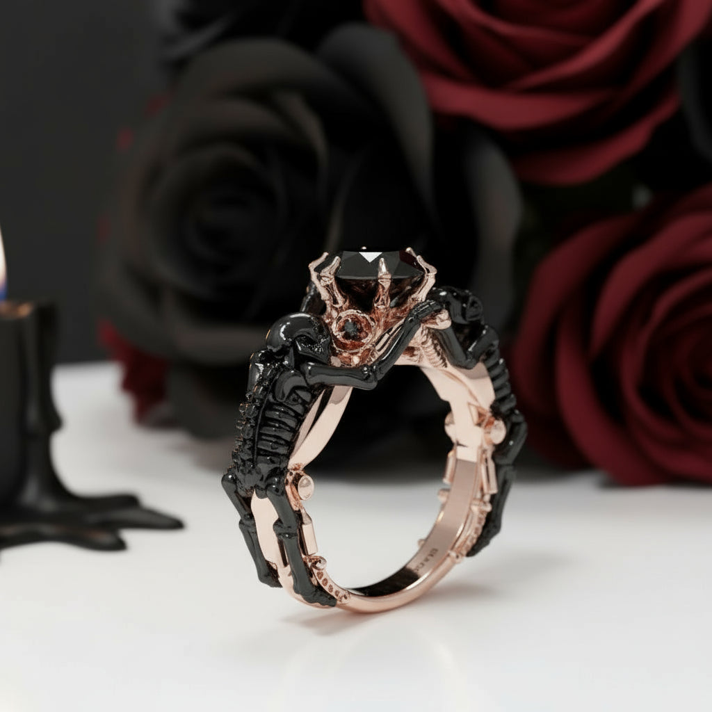 My Ride or Die Promise Ring (Biker Series)- 1.5 ct Round Cut Diamond ...