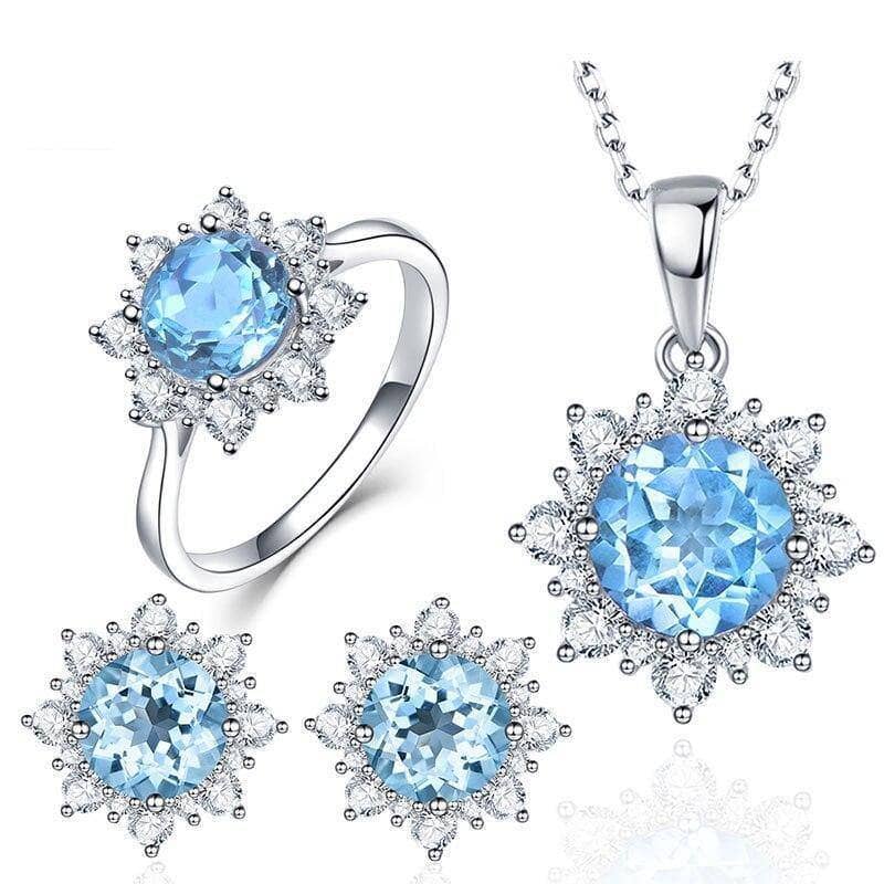 Natural Gemstone Jewelry Set-Black Diamonds New York