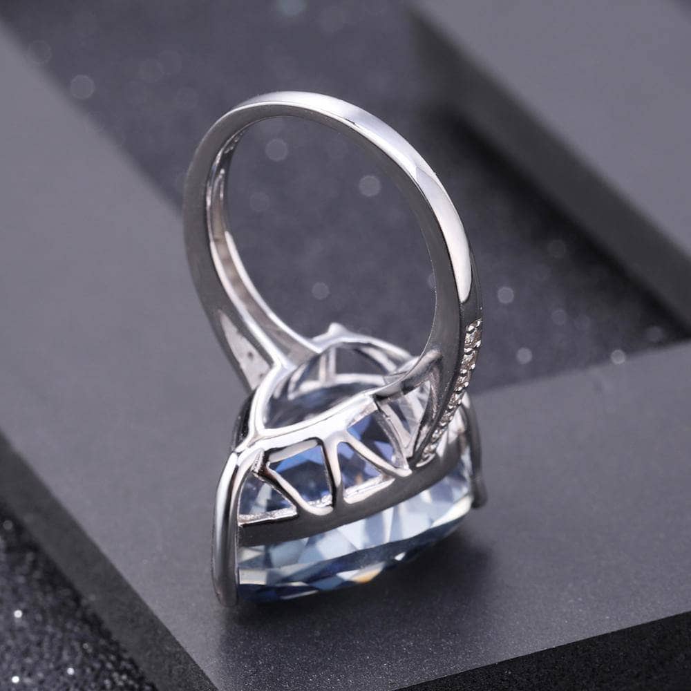 Natural Mystic Quartz Pendant Ring Earrings Set - Black Diamonds New York