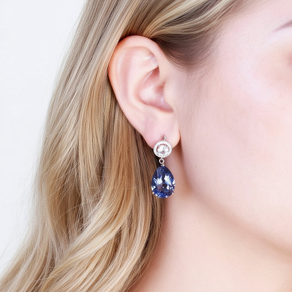 Mystic Quartz & Topaz Vintage Drop Earrings-Black Diamonds New York