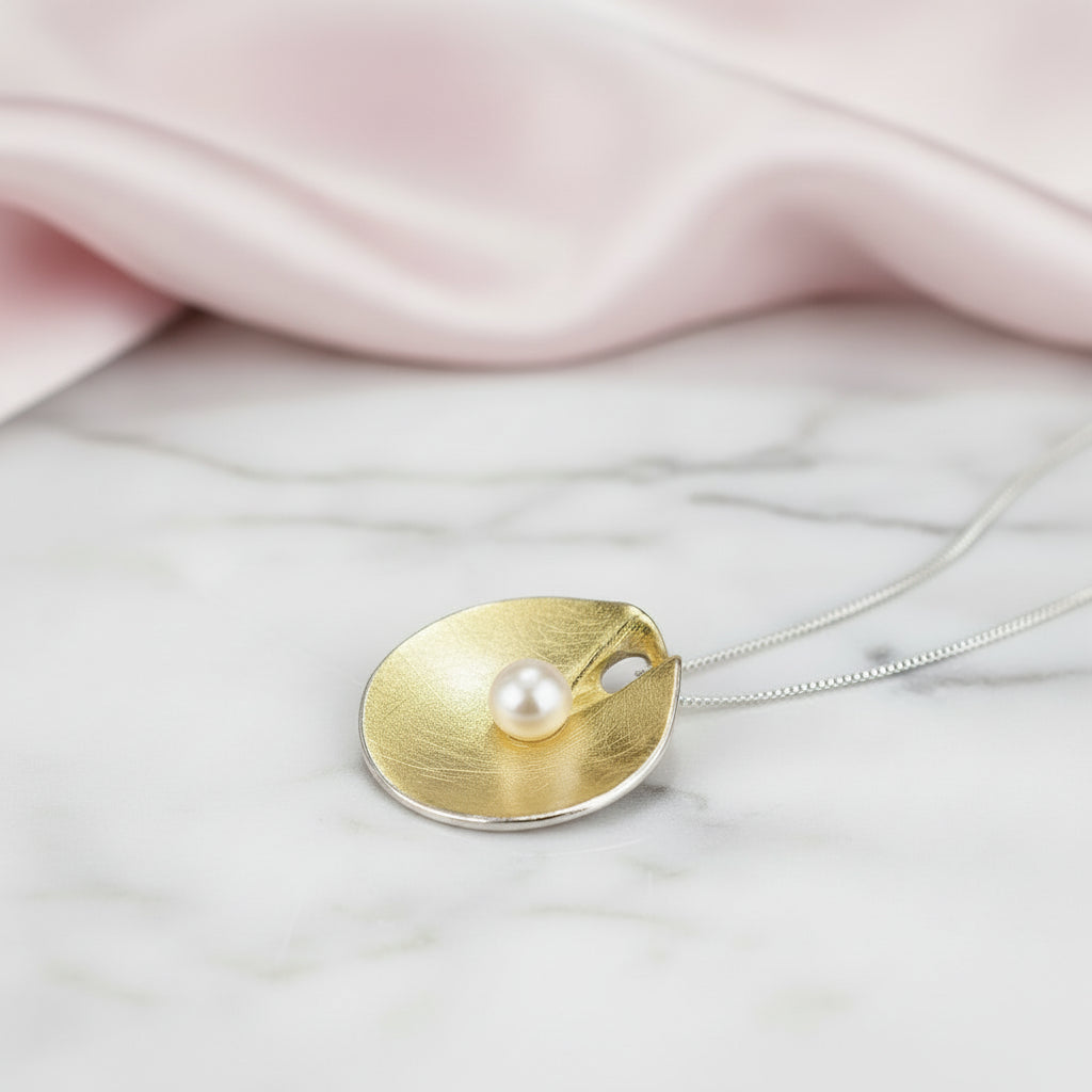 Pearl Vintage Pendant-Black Diamonds New York