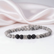 Red Tiger Eyes Bead Men's Necklace-Black Diamonds New York