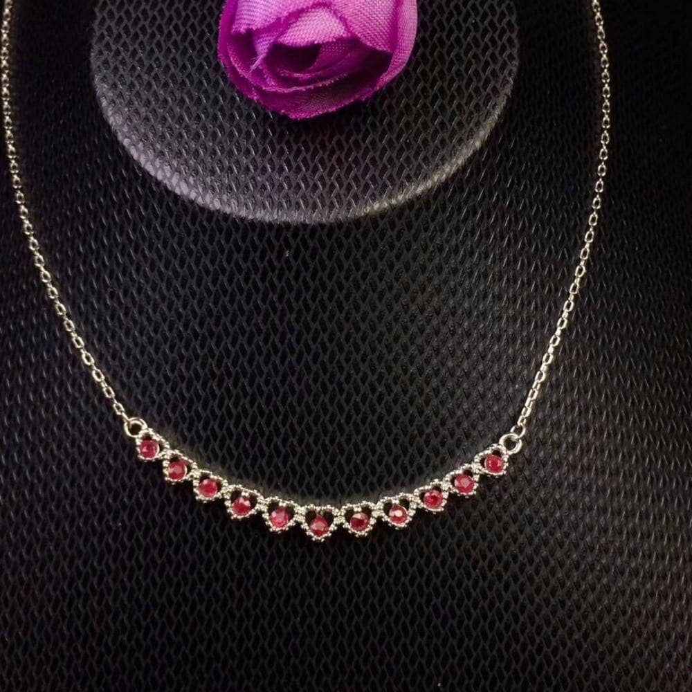 Natural Ruby Chain Necklace- Black Diamonds New York-Black Diamonds New York