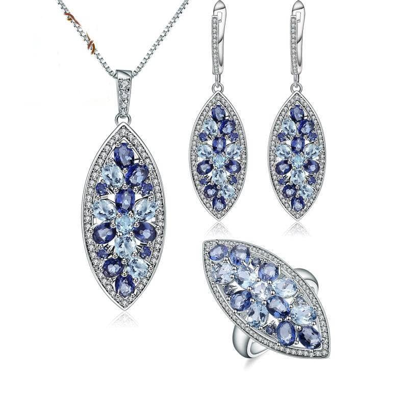 Natural Topaz Mystic Quartz Jewelry Set CAN NOT BE FOUND-Black Diamonds New York