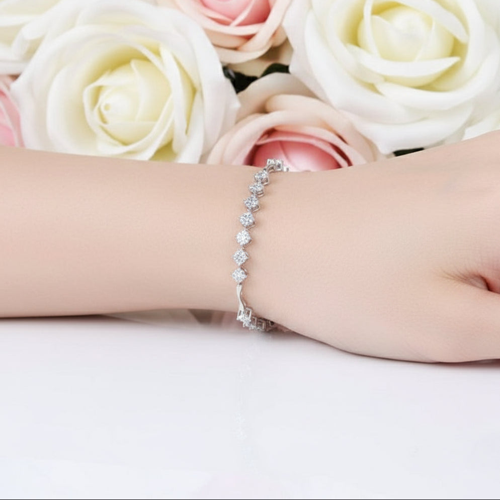 1.35 Ct Nine Diamond Inlaid Bracelet-Black Diamonds New York