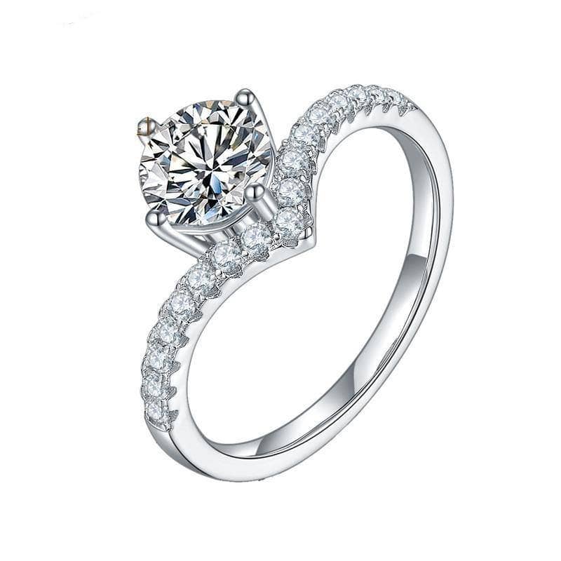 Nouveau 1.0Ct VVS1 Moissanite Diamond Wedding Engagment - Black Diamonds New York