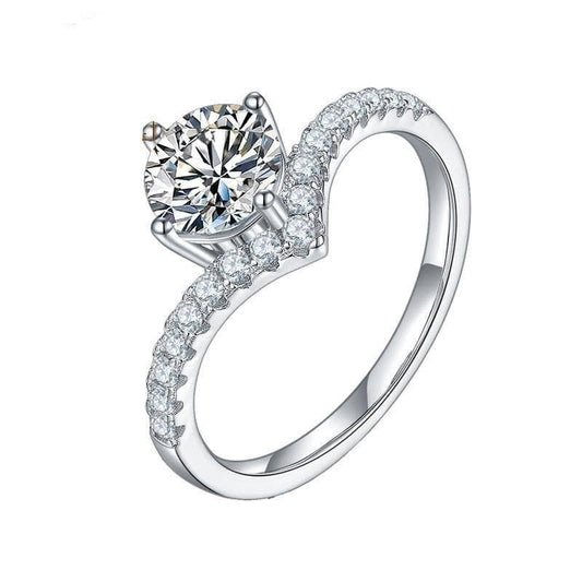 Nouveau 1.0Ct VVS1 Diamond Wedding Ring-Black Diamonds New York