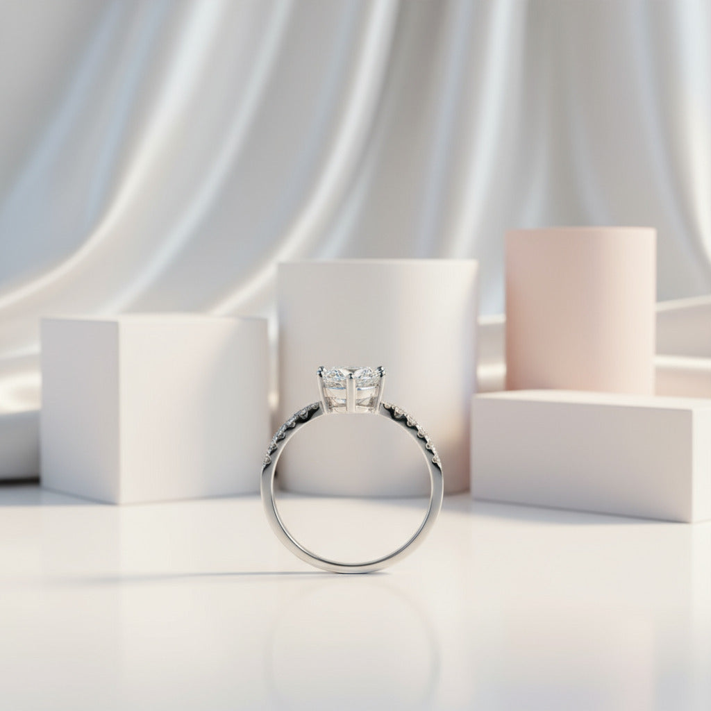 1.0Ct VVS1 Diamond Wedding Ring-Black Diamonds New York