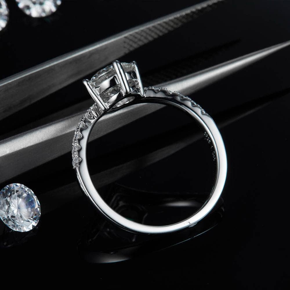 Nouveau 1.0Ct VVS1 Diamond Wedding Ring-Black Diamonds New York