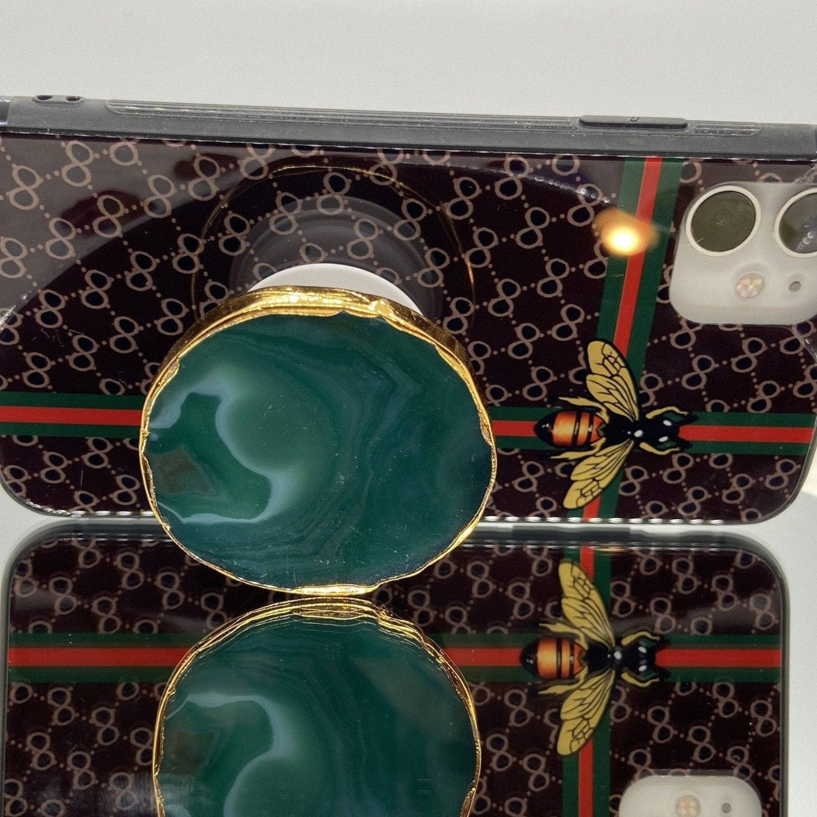Onyx Natural Stone Phone Holder- Black Diamond Options New York-Black Diamonds New York