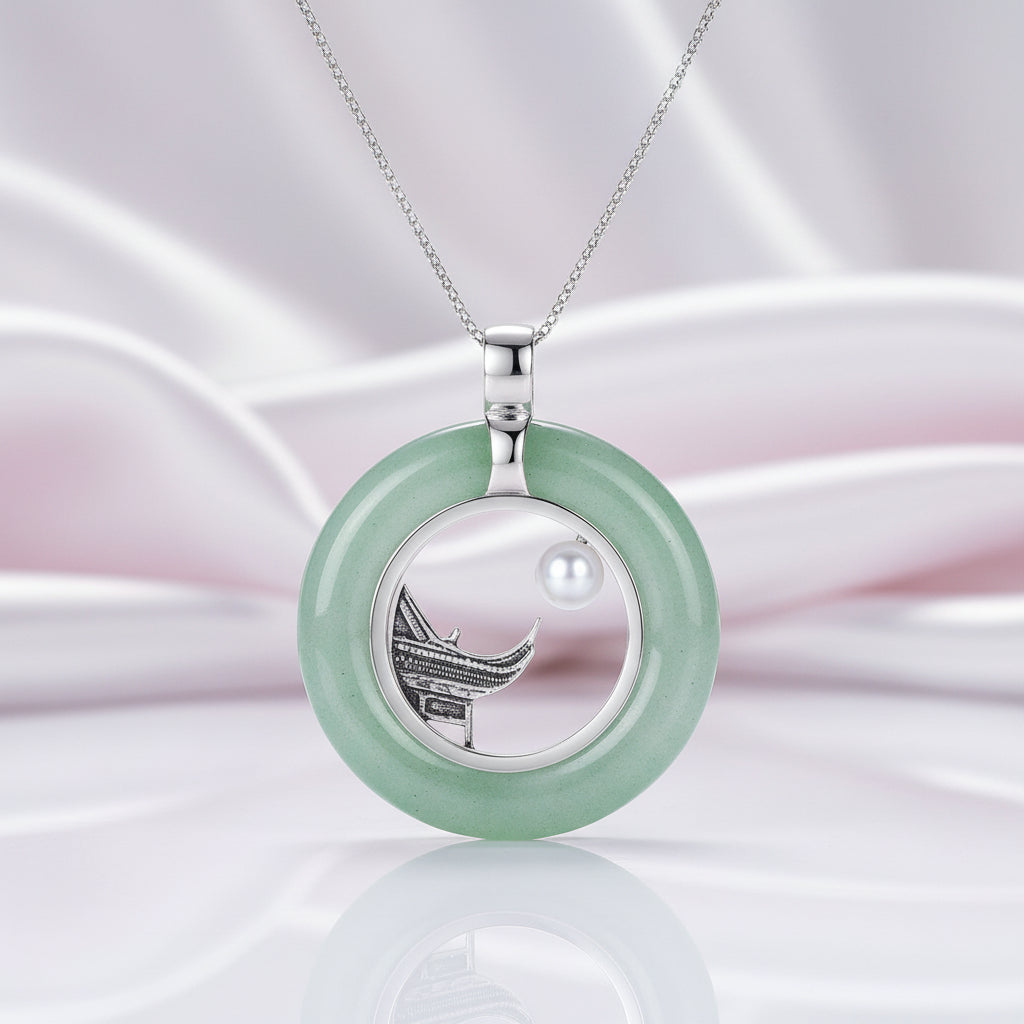 Oriental Element Peace Clouds Pendant-Black Diamonds New York