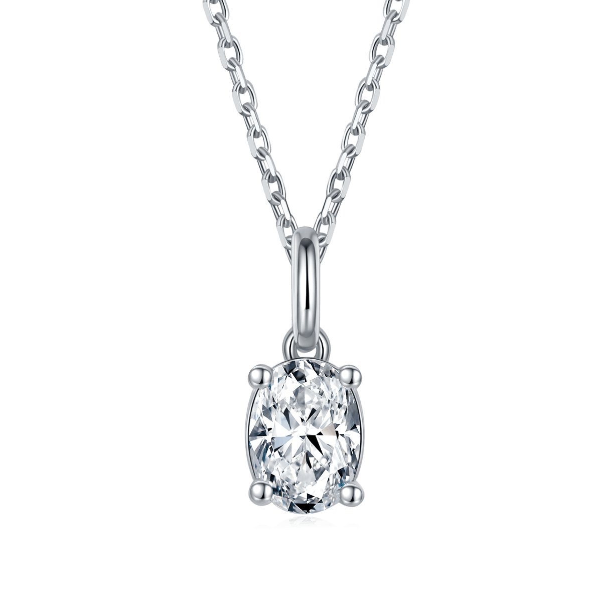 Oval Brilliant Diamond Option Necklace Earrings Sets For Women Wedding-Black Diamonds New York