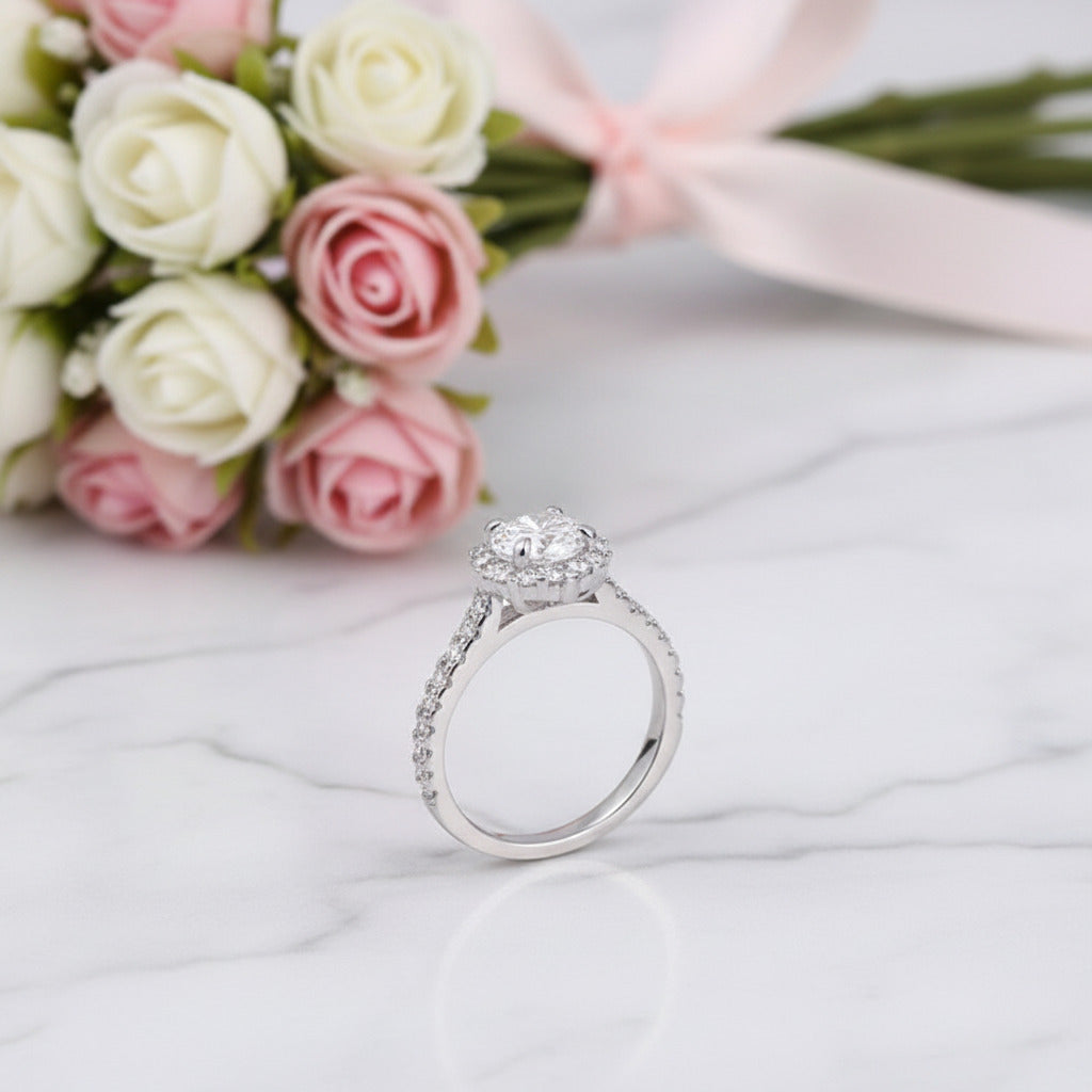 Oval Cut Diamond Option 3PC Wedding Ring Set-Black Diamonds New York