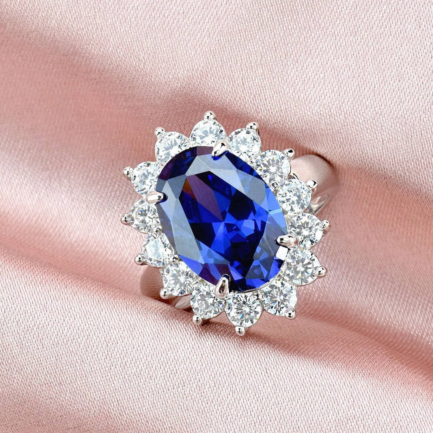 Oval EVN Stone Engagement Ring - Black Diamonds New York