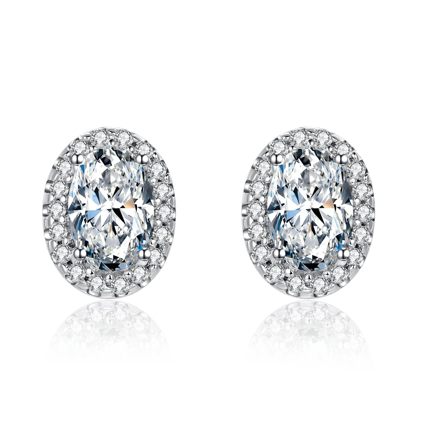 Oval Halo Diamond Pendant Necklace Earrings Set-Black Diamonds New York
