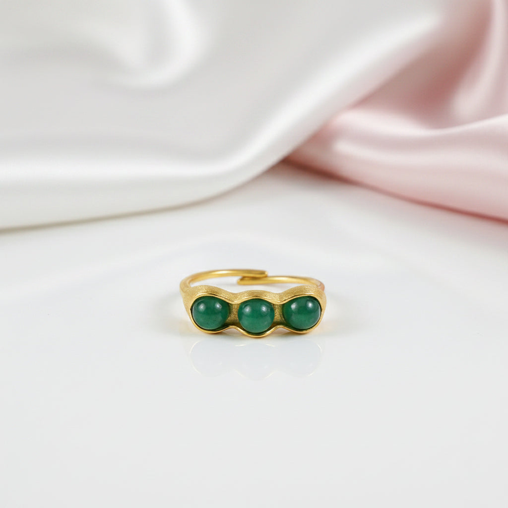 Pea Pods Ring-Black Diamonds New York
