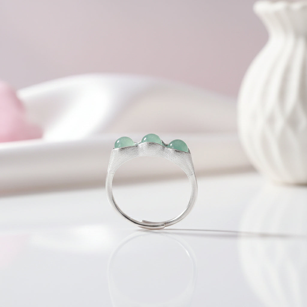 Pea Pods Ring-Black Diamonds New York