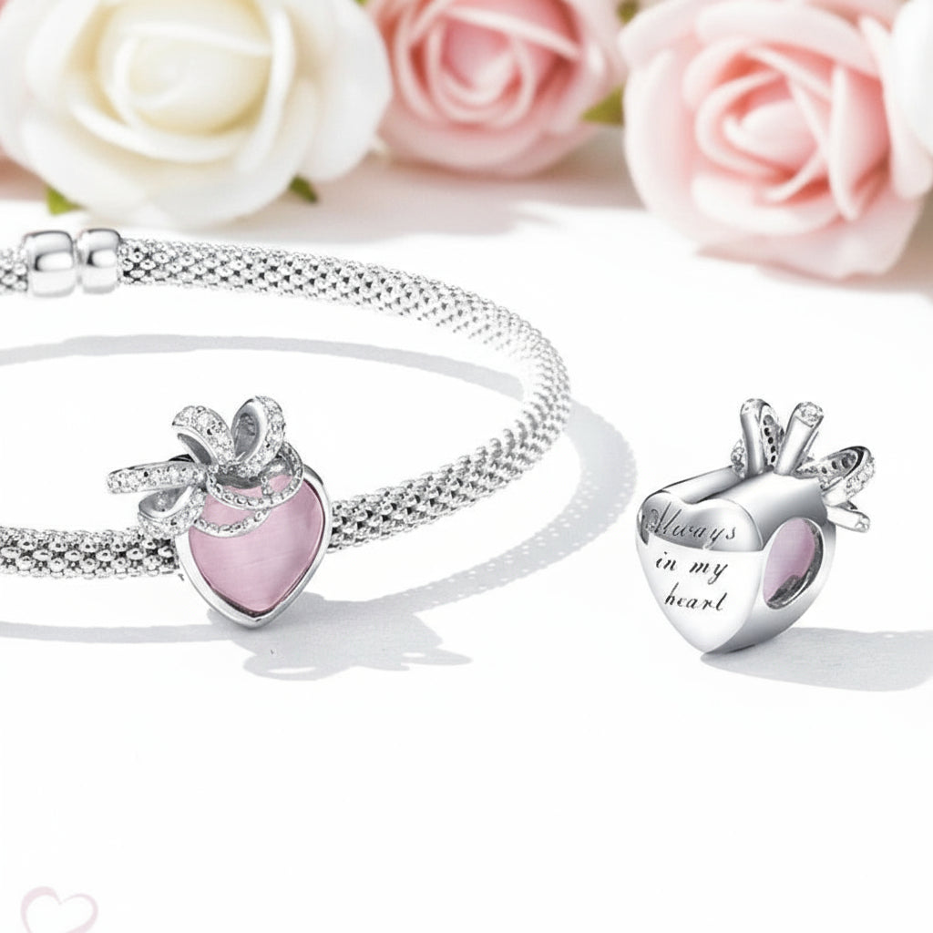 Pink Heart Princess Charm Series-Black Diamonds New York