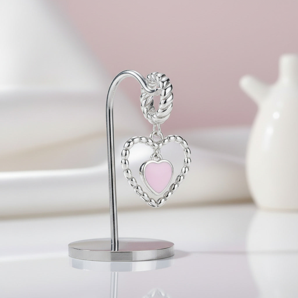 Pink Heart Princess Charm Series-Black Diamonds New York