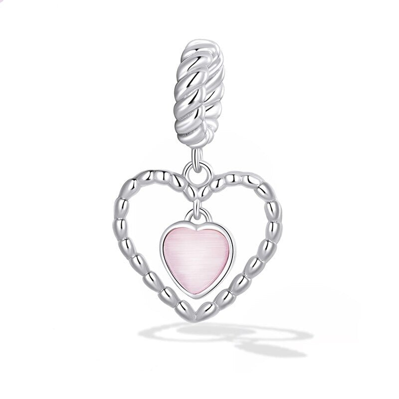 Pink Heart Princess Charm Series