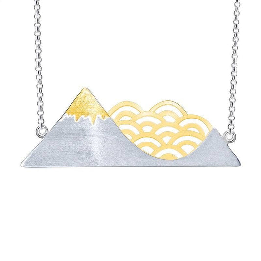 Poetic Cloud and Mountain Necklace-Black Diamonds New York