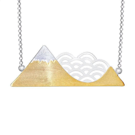 Poetic Cloud and Mountain Necklace-Black Diamonds New York
