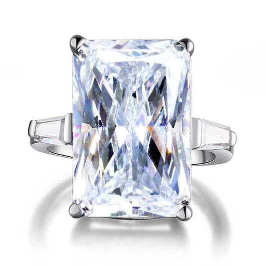 Princess Cut Created Diamond Luxury Ring-Black Diamonds New York
