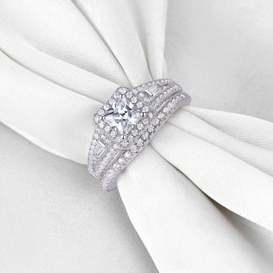 Princess Cut EVN™ Diamond Halo Engagement Ring-Black Diamonds New York