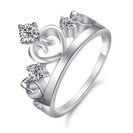 Promise Crown Princess Ring-Black Diamonds New York