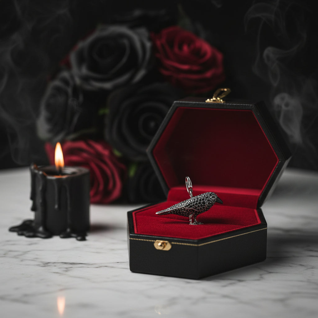 Punk Black Diamond Option Raven Pave Pendant-Black Diamonds New York