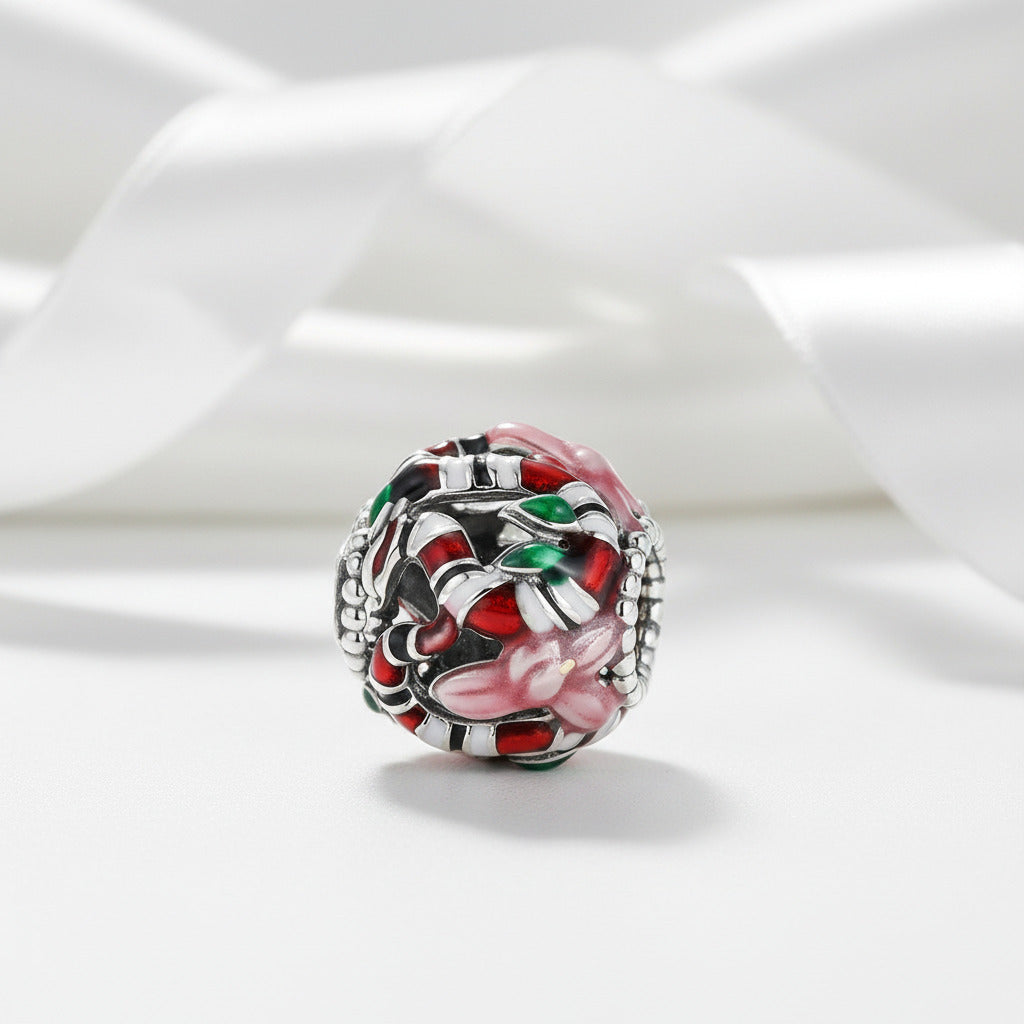 Punk Flower & Bird Charm Series-Black Diamonds New York