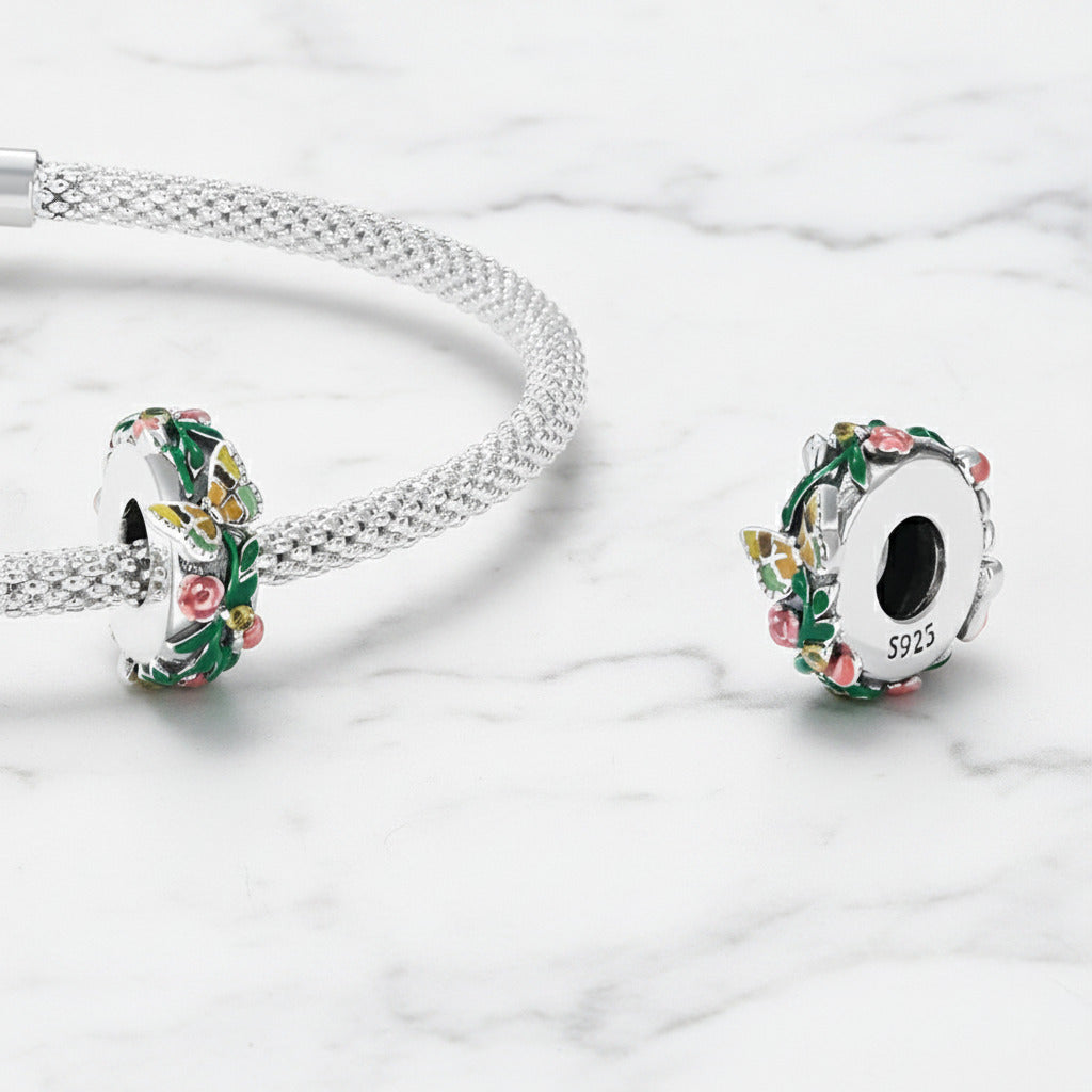Punk Flower & Bird Charm Series-Black Diamonds New York