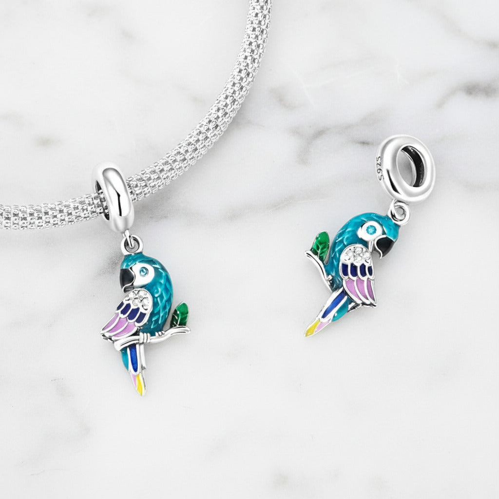Punk Flower & Bird Charm Series-Black Diamonds New York
