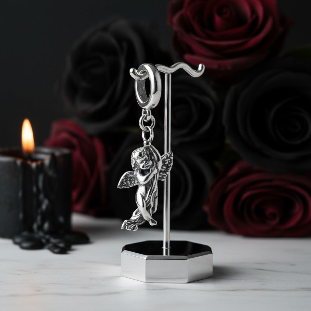 Punk Retro Cross Pendant-Black Diamonds New York