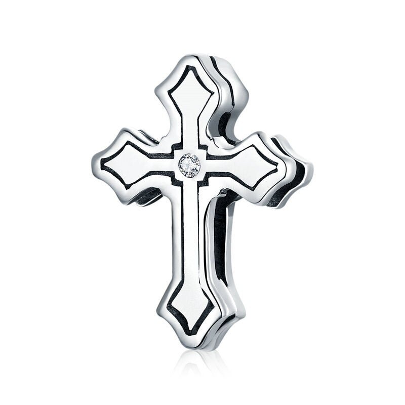 Punk Retro Cross Pendant-Black Diamonds New York