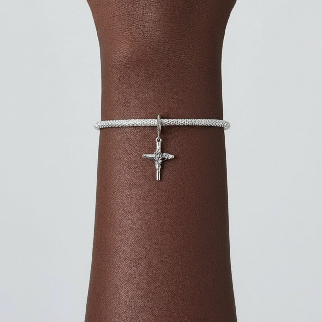 Punk Retro Cross Pendant-Black Diamonds New York