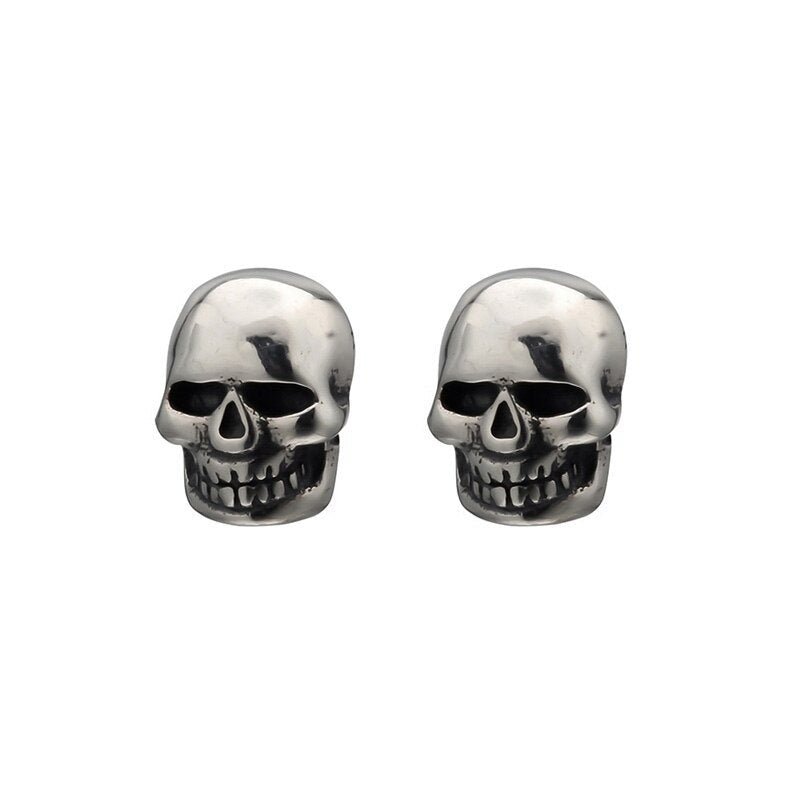 Punk Skull Minimalist Stud Earrings