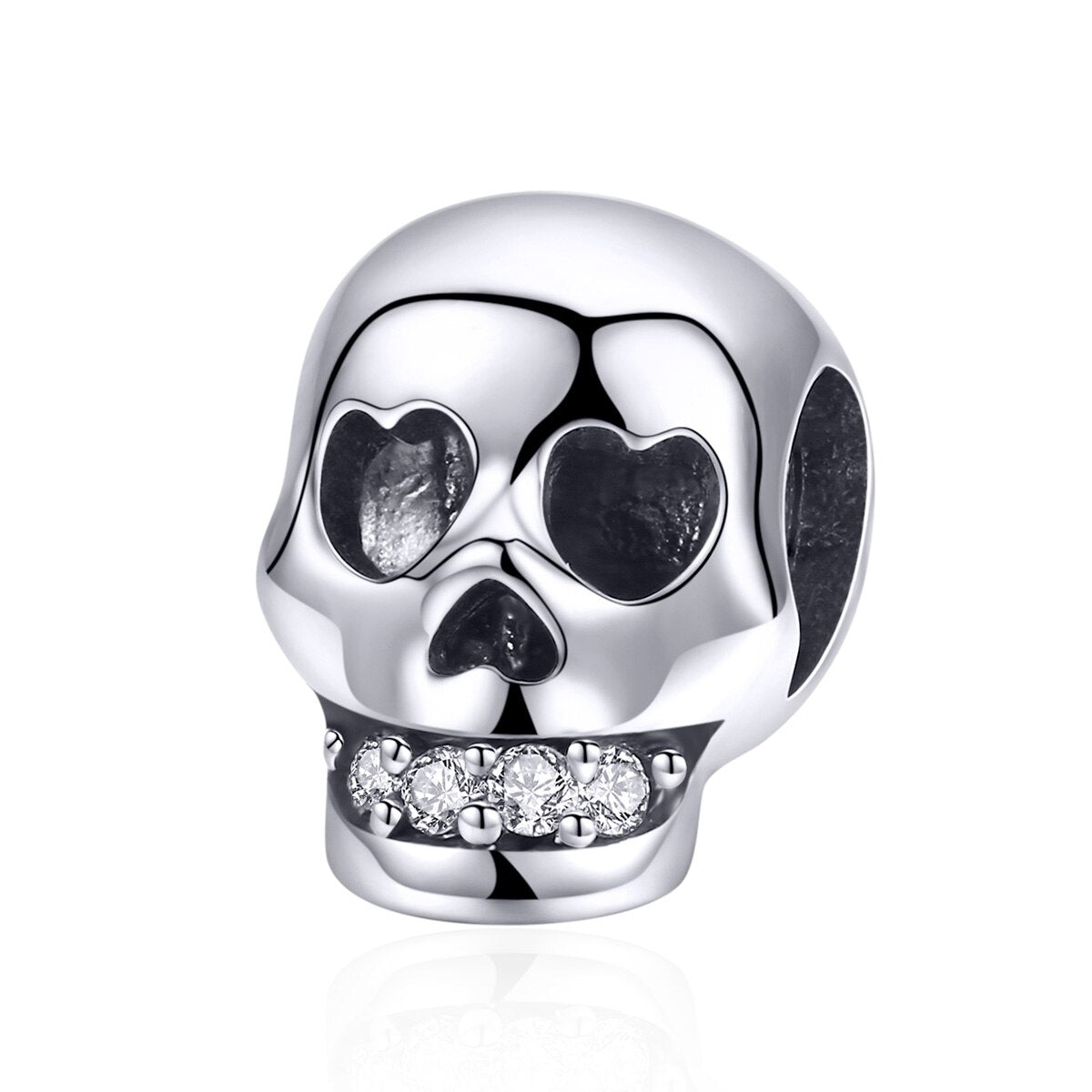 Punk Skull with Bold Enamel Pattern Beads-Black Diamonds New York