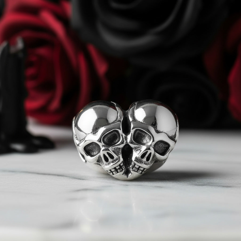 Punk Skull with Bold Enamel Pattern Beads-Black Diamonds New York
