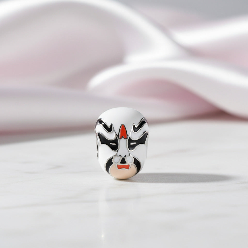 Punk Skull with Bold Enamel Pattern Beads-Black Diamonds New York